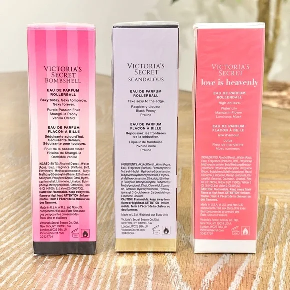 Victoria’s Secret VS Rollerball Bundle Bombshell Scandalous Heavenly - Picture 2 of 4
